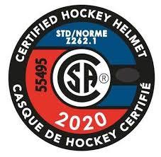 CSA Certified Hockey Helmet Sticker